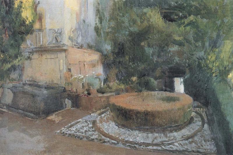 Joaquin Sorolla Fountain Garden china oil painting image